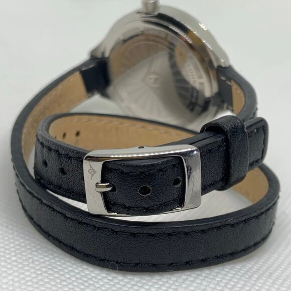 Stuhrling Swiss quartz Women\'s Wrap Watch Black Buckle leather 50MWR running main image 7